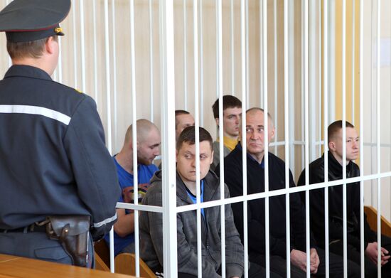 Заседание суда по делу экс-кандидатов в президенты Белоруссии