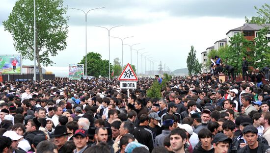 Открытие спорткомплекса им. Ахмат-Хаджи Кадырова в Грозном