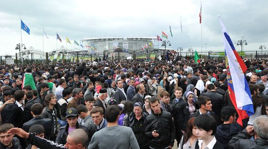 Открытие спорткомплекса им. Ахмат-Хаджи Кадырова в Грозном