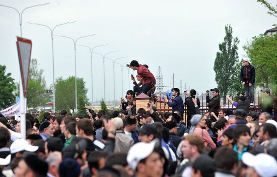 Открытие спорткомплекса им. Ахмат-Хаджи Кадырова в Грозном