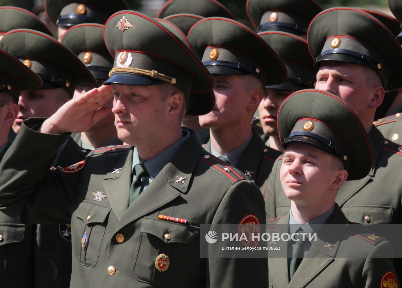 Церемония увольнения в запас военнослужащих Почетного караула