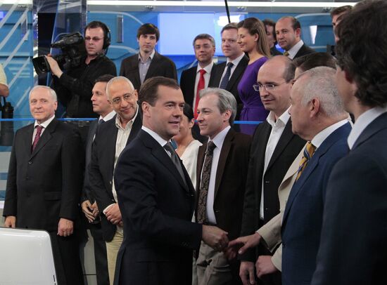 Д.Медведев побывал в штаб-квартире ВГТРК