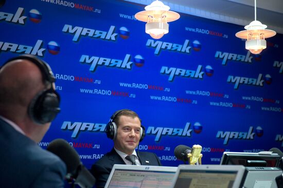Д.Медведев побывал в штаб-квартире ВГТРК