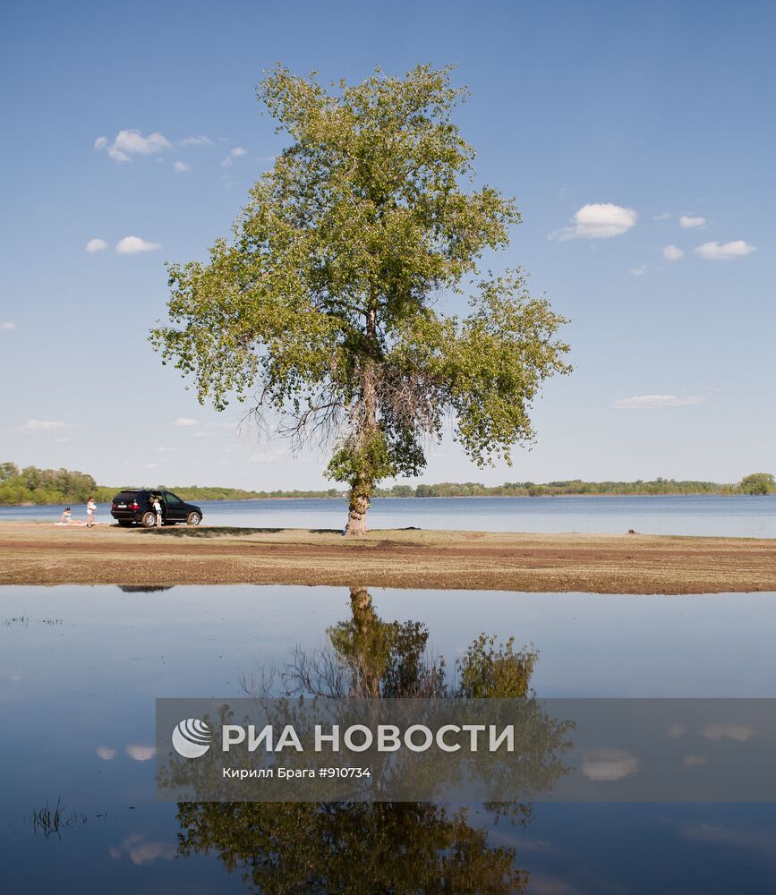 Ежегодное весеннее половодье в Волгоградской области