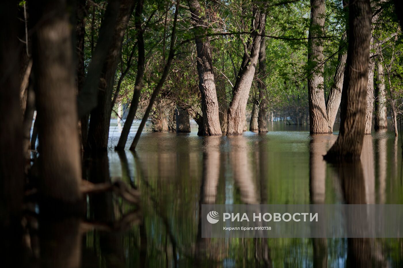 Ежегодное весеннее половодье в Волгоградской области