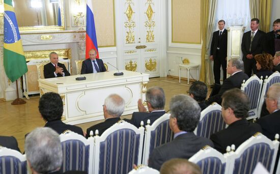 Рабочий визит вице-президента Бразилии Мишеля Темера в Россию