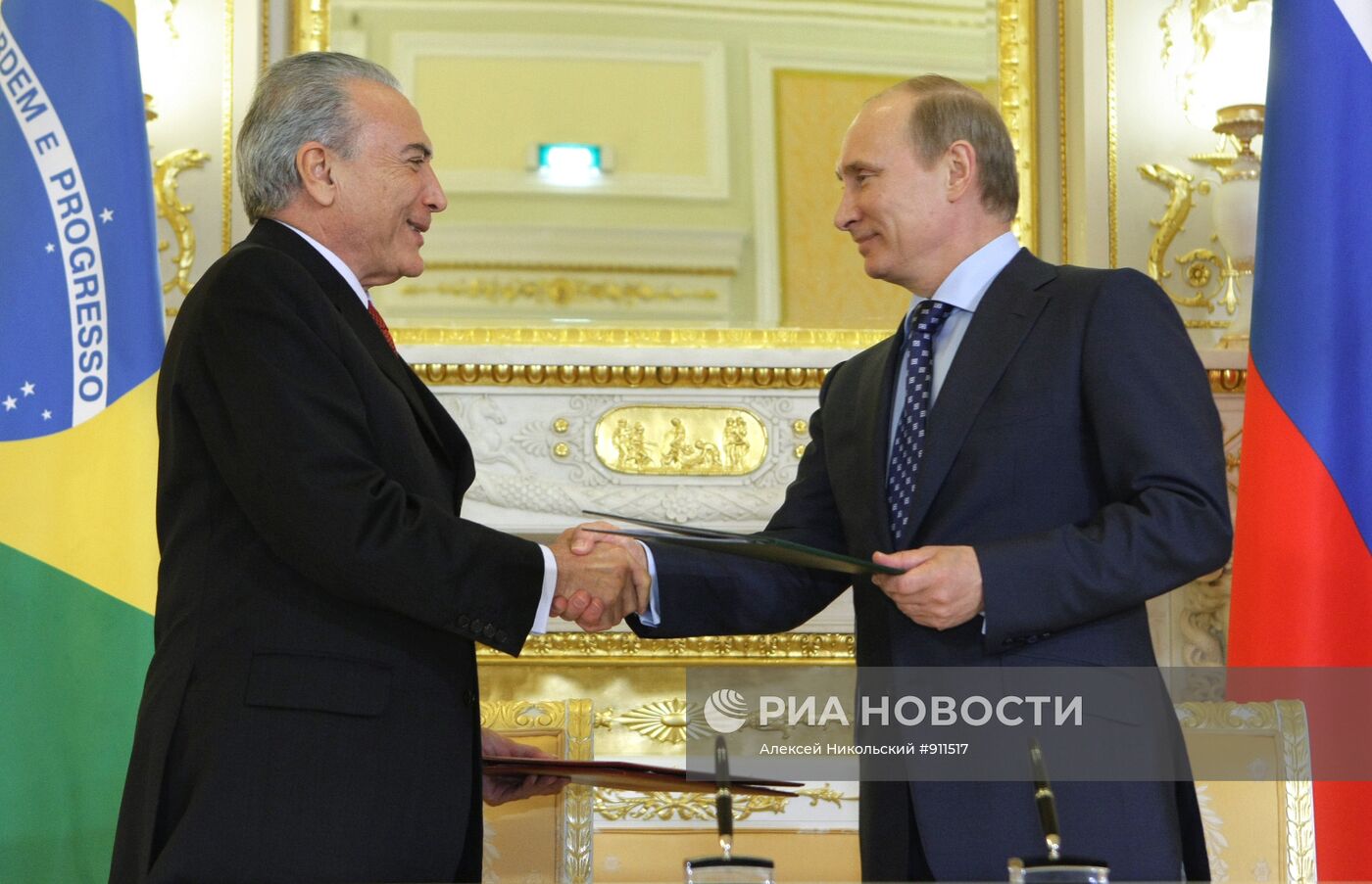 Рабочий визит вице-президента Бразилии Мишеля Темера в Россию