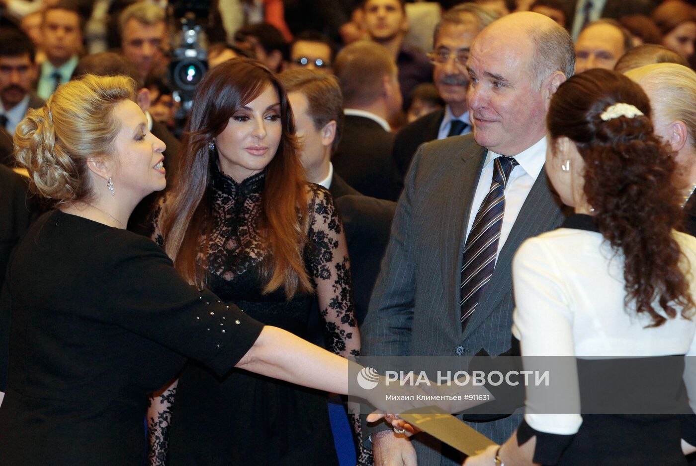 С. Медведева и М.Алиева на вечере Азербайджана в Кремле