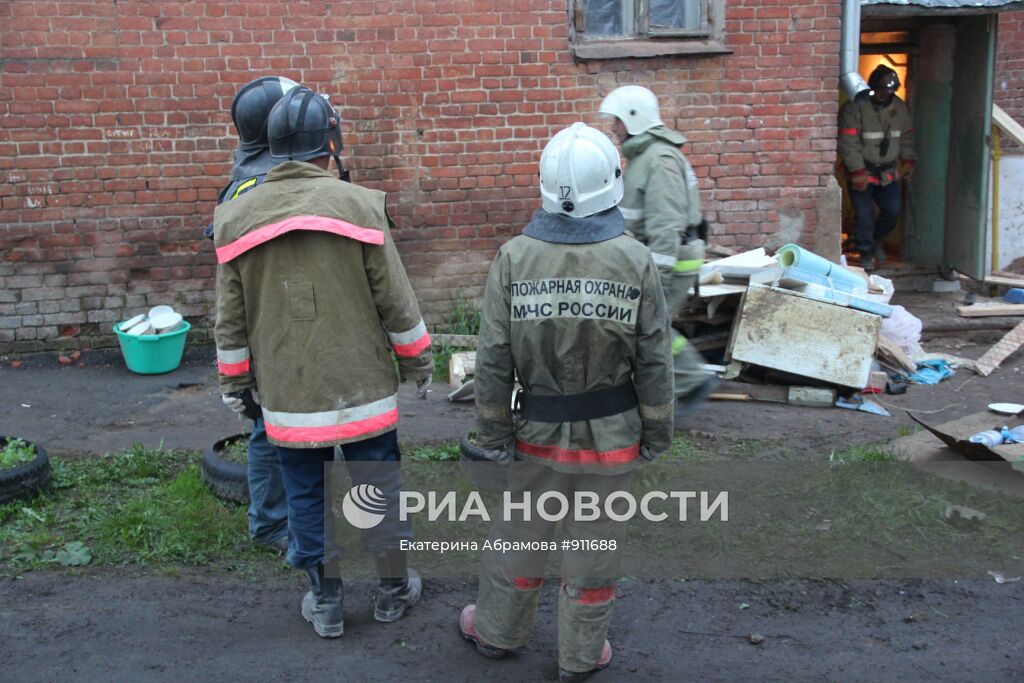Обрушение жилого дома в Струнино Владимирской области