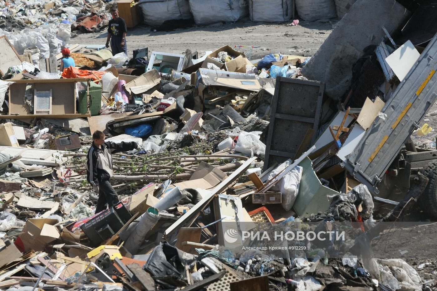 Полигон твердых бытовых отходов под Новосибирском