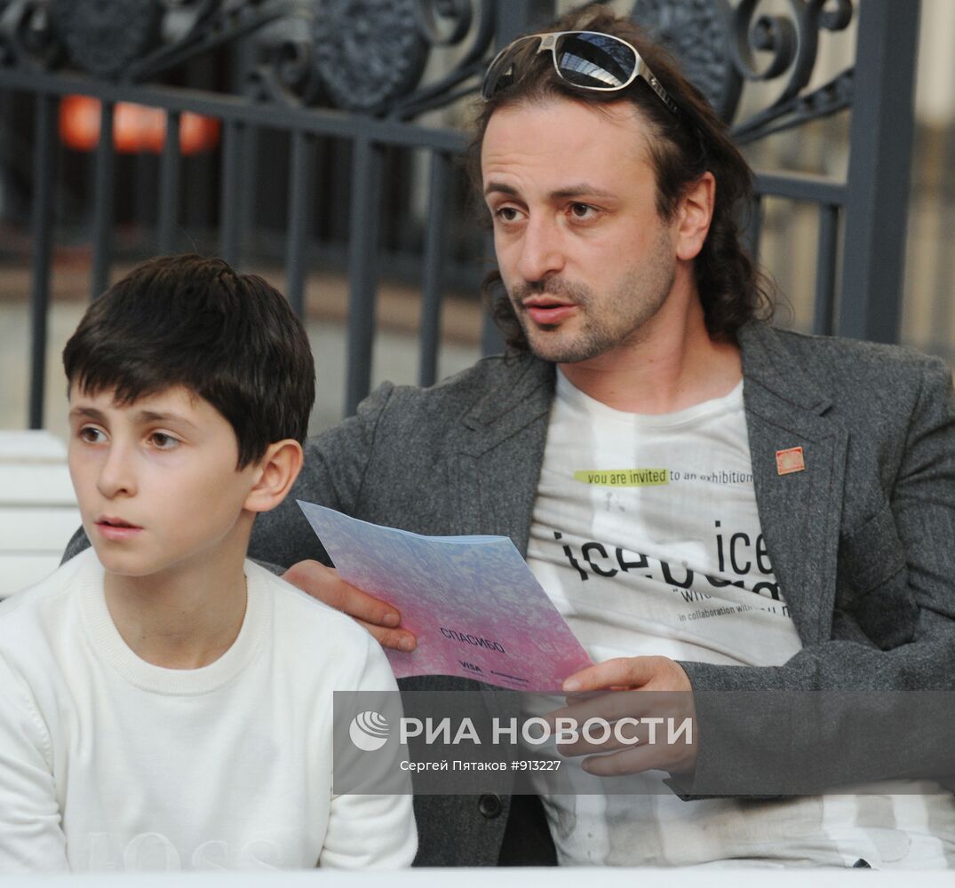 Илья Авербух с сыном Мартином