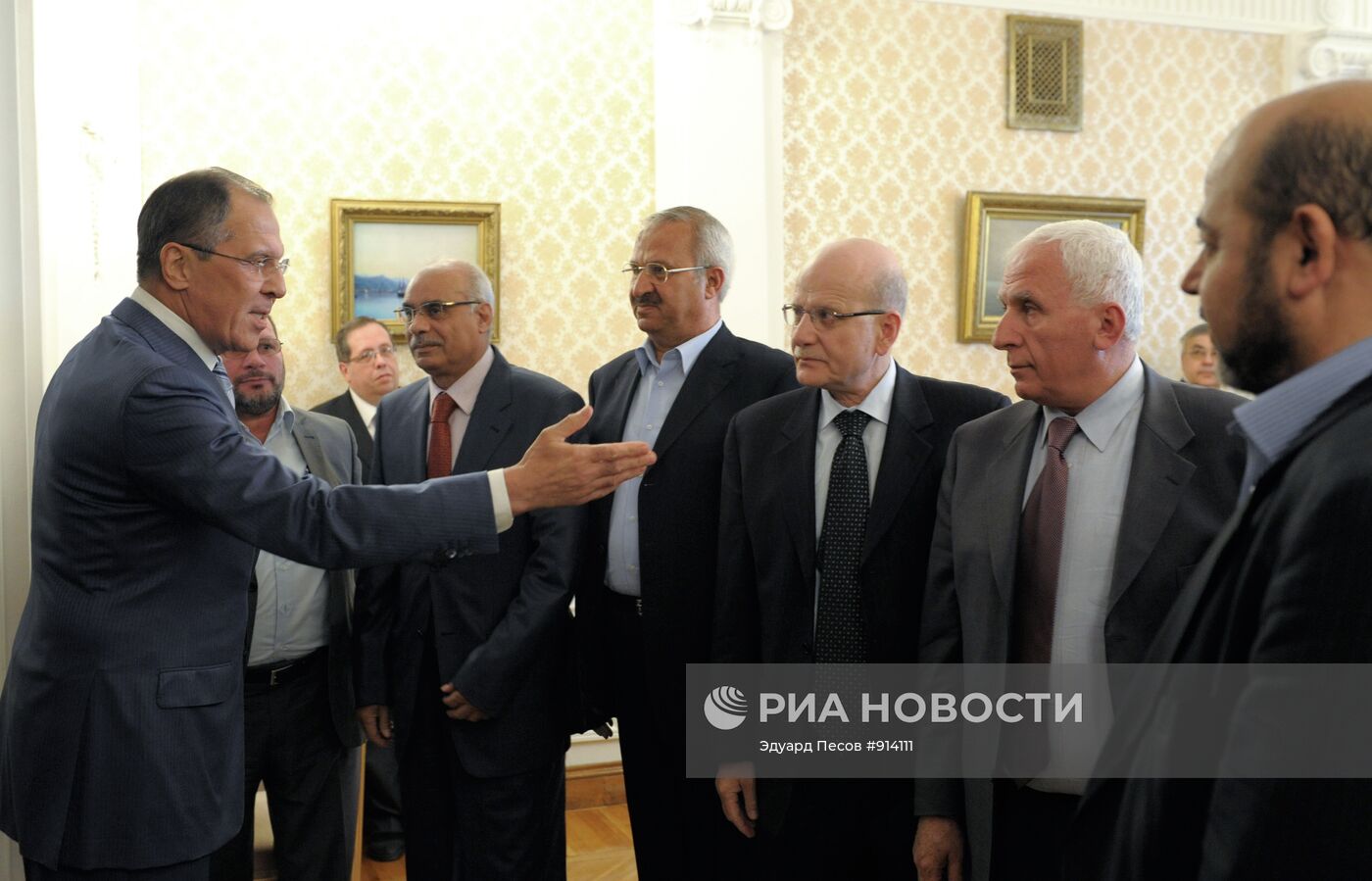 Встреча С. Лаврова с представителями палестинских организаций