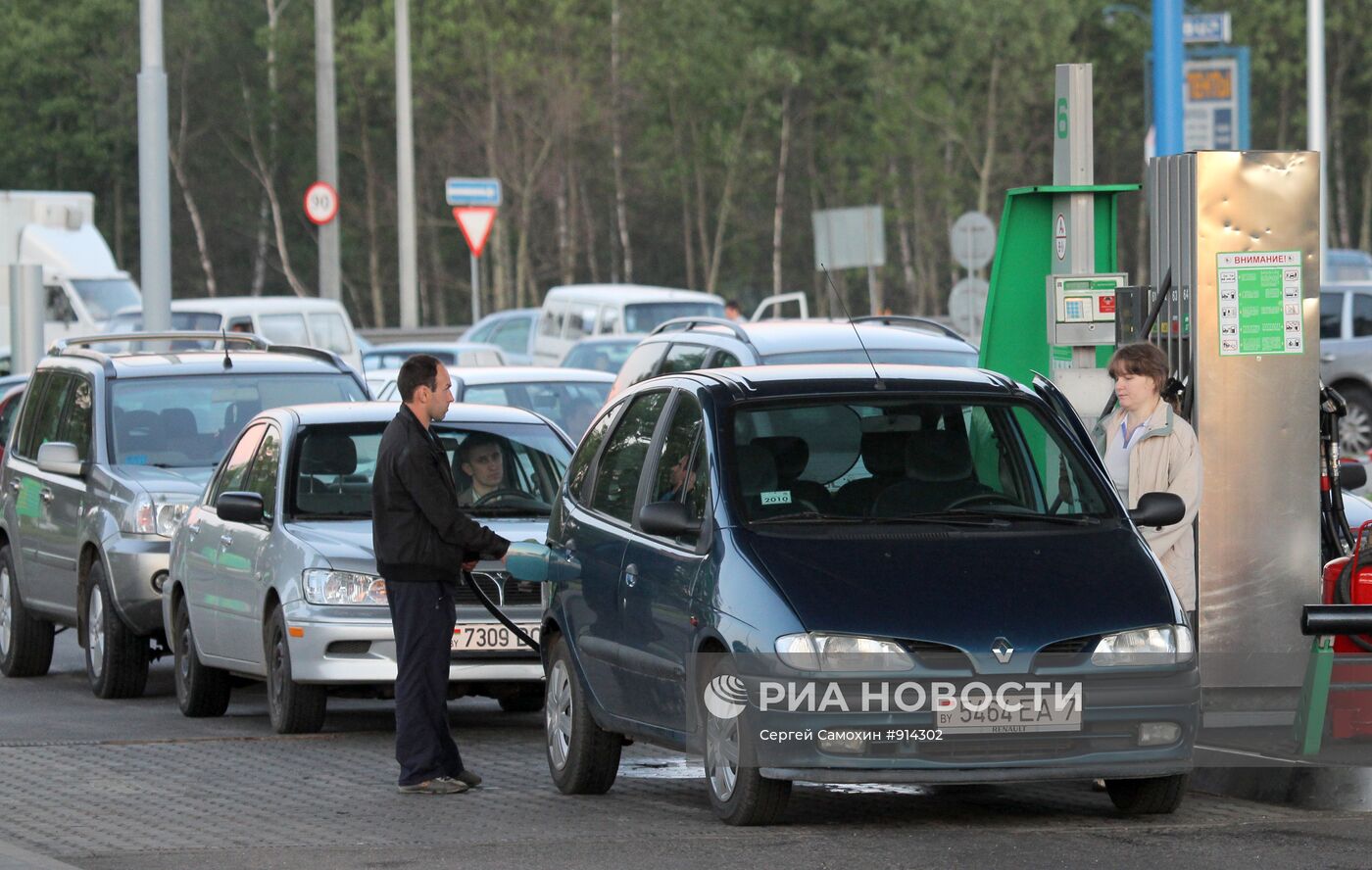 Очереди на автозаправках в Минске