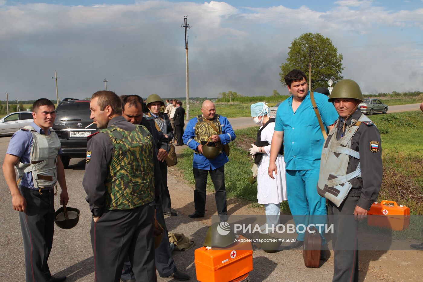 В воинской части в Башкирии возник пожар