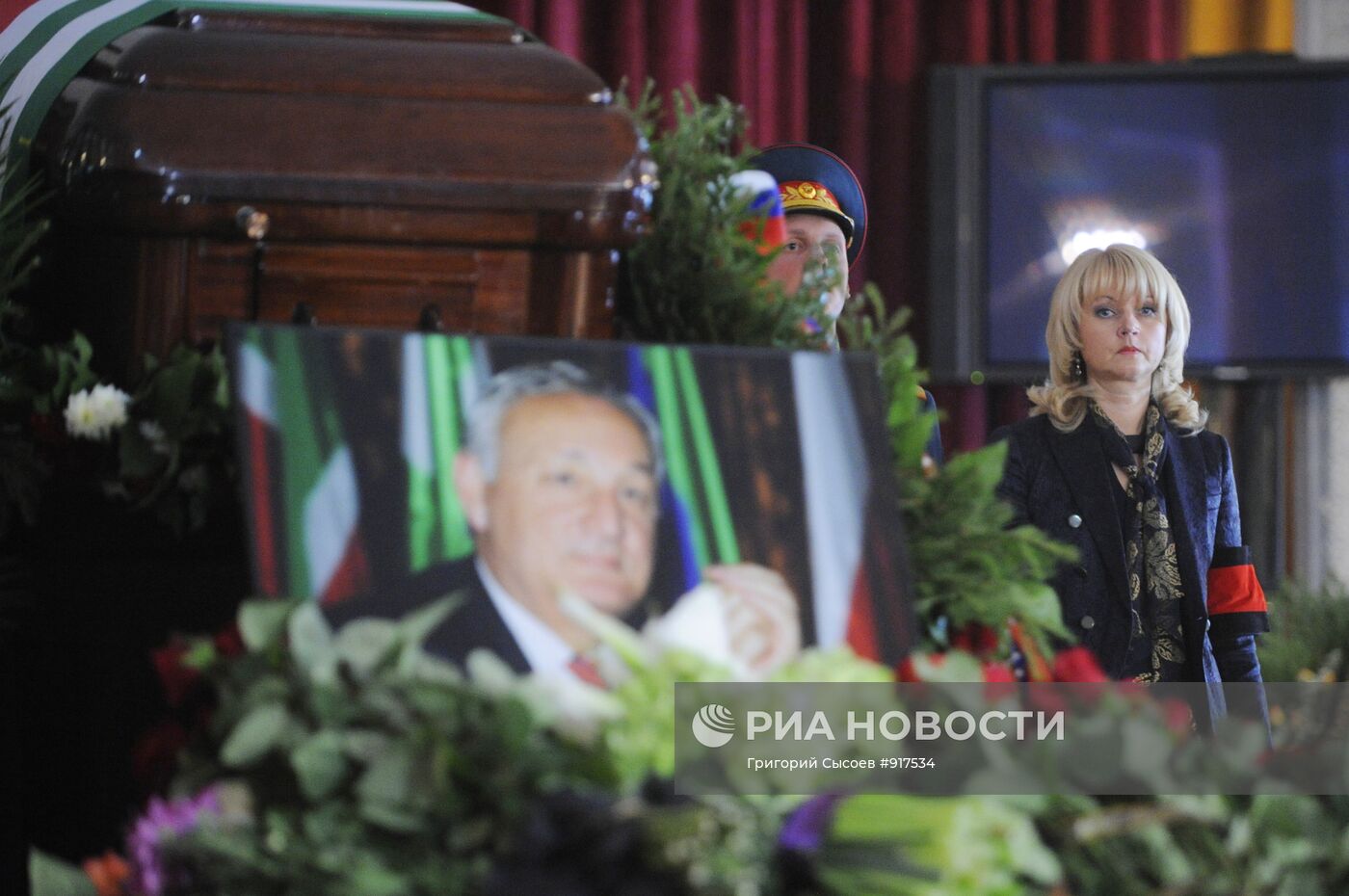 Прощание с президентом Абхазии Сергеем Багапшем