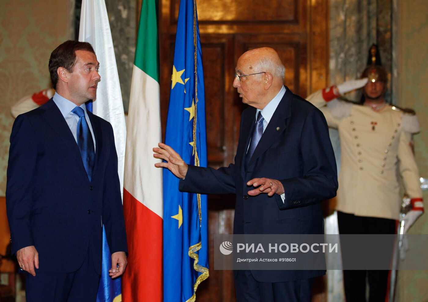Дмитрий Медведев прибыл с рабочим визитом в Италию