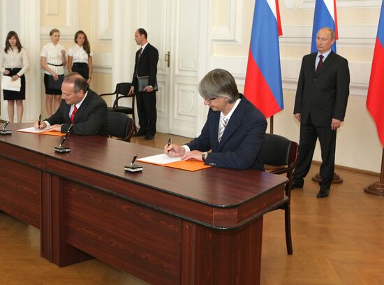 Премьер-министр РФ Владимир Путин посетил МИИТ