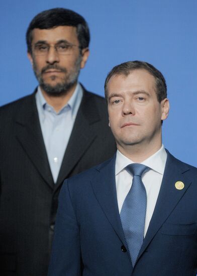 Дмитрий Медведев и Махмуд Ахмадинежад