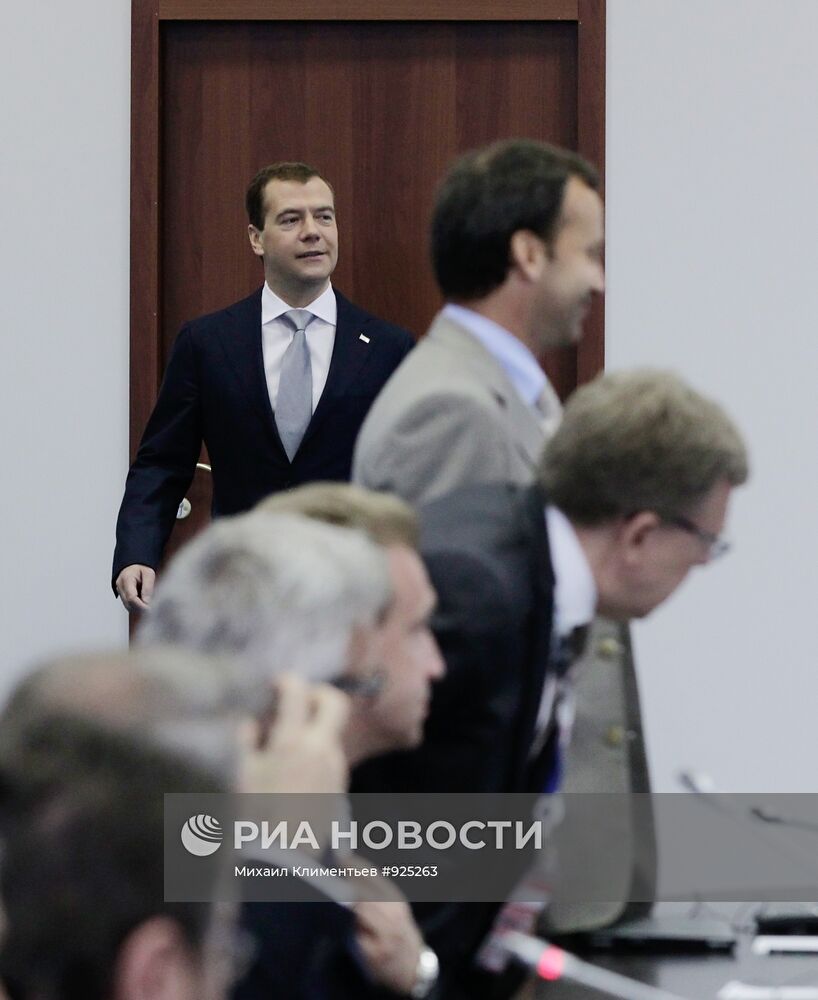 Д.Медведев на XV ПМЭФ в Санкт-Петербурге