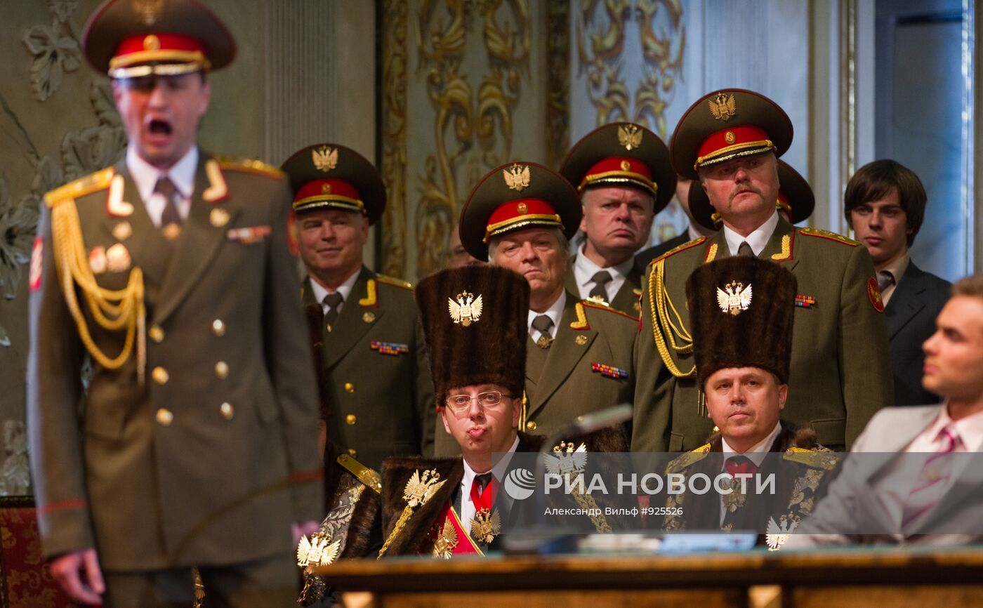 Прогон оперы Николая Римского-Корсакова "Золотой петушок"