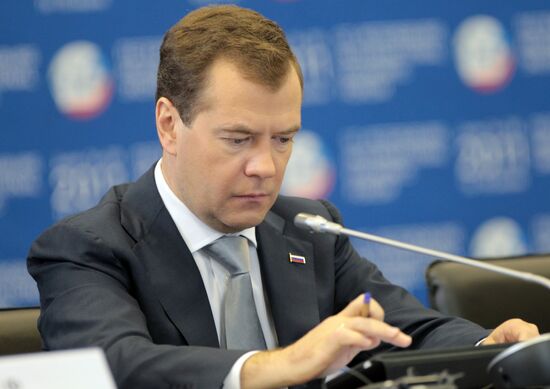 Д.Медведев на XV ПМЭФ в Санкт-Петербурге
