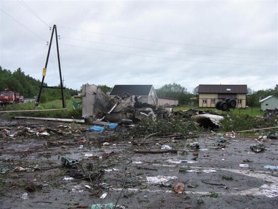 Крушение пассажирского самолета ТУ-134 в Карелии