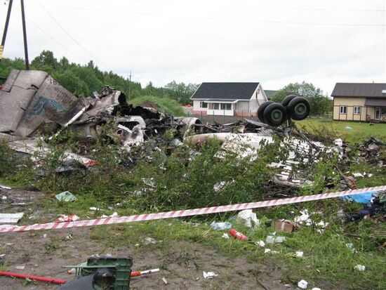 Крушение пассажирского самолета ТУ-134 в Карелии