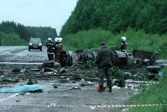 Крушение пассажирского самолета ТУ-134 в Карелии