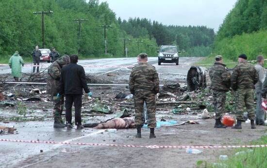 Крушение пассажирского самолета ТУ-134 в Карелии