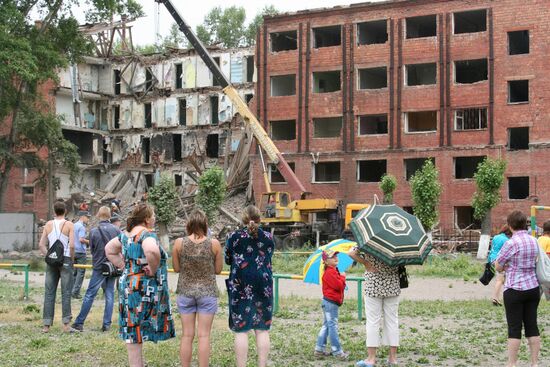 Обрушение общежития в Красноярске