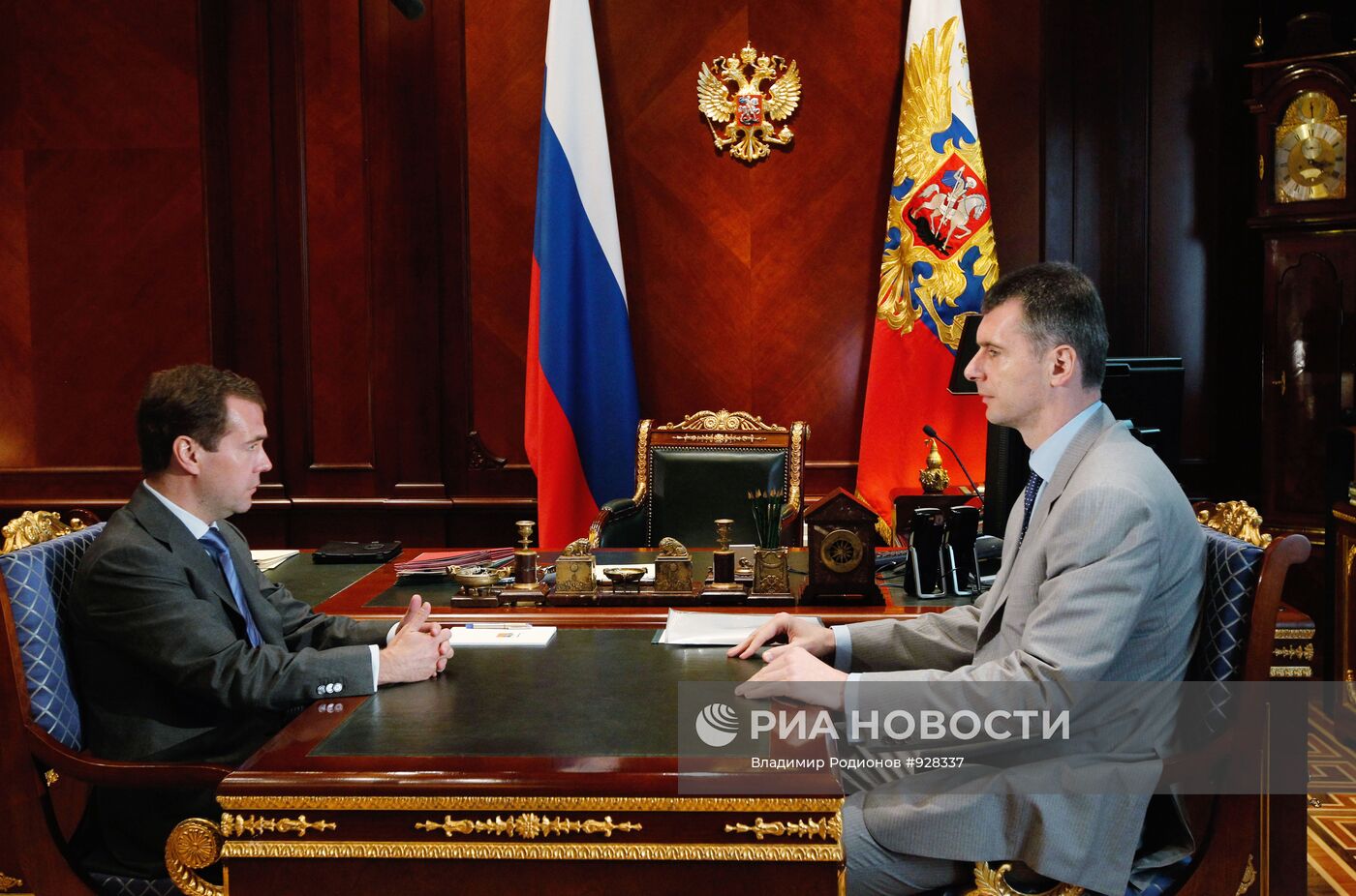 Встреча президента РФ Д.Медведева с Михаилом Прохоровым