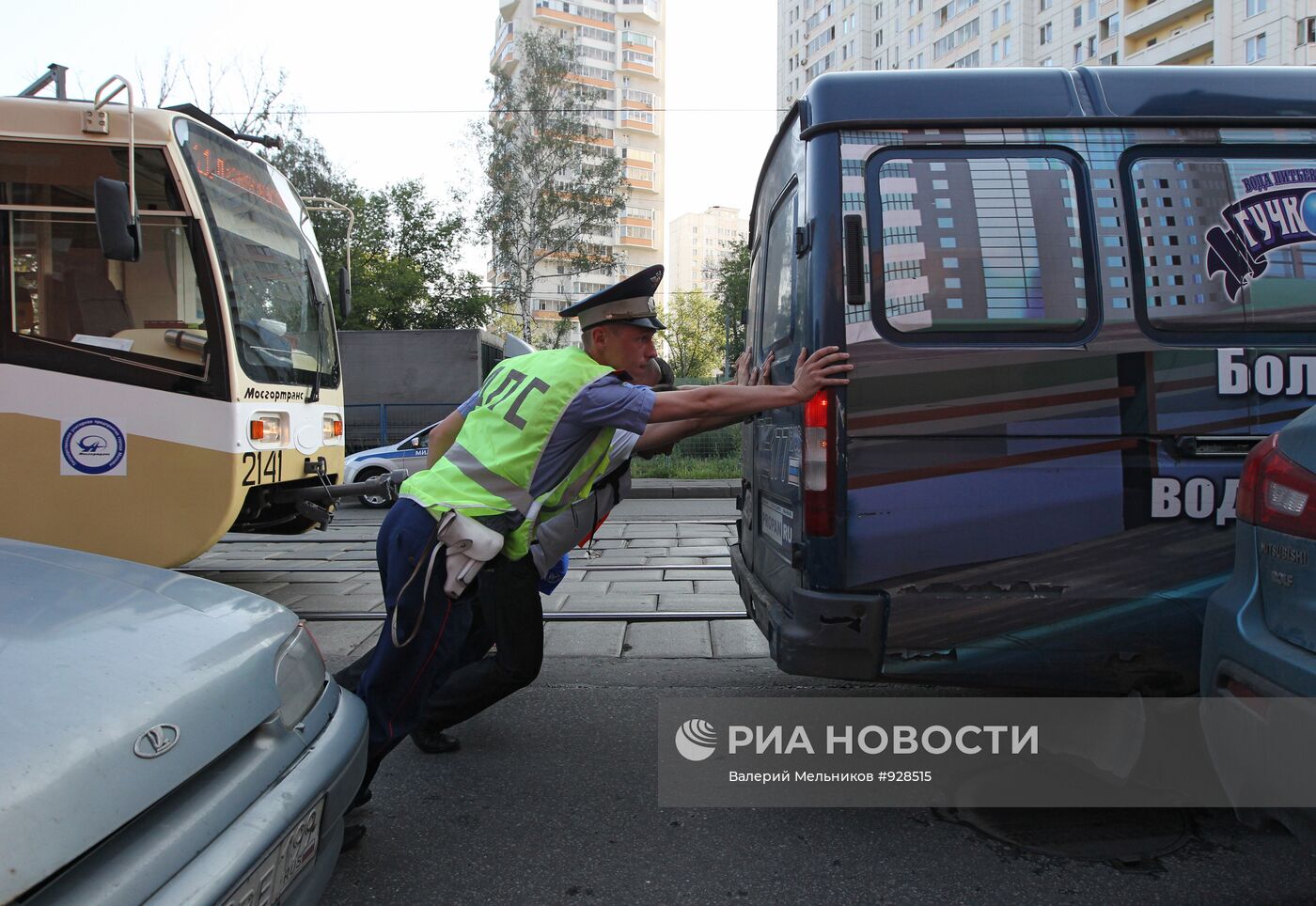 Работа ДПС ГИБДД Восточного административного округа Москвы | РИА Новости  Медиабанк