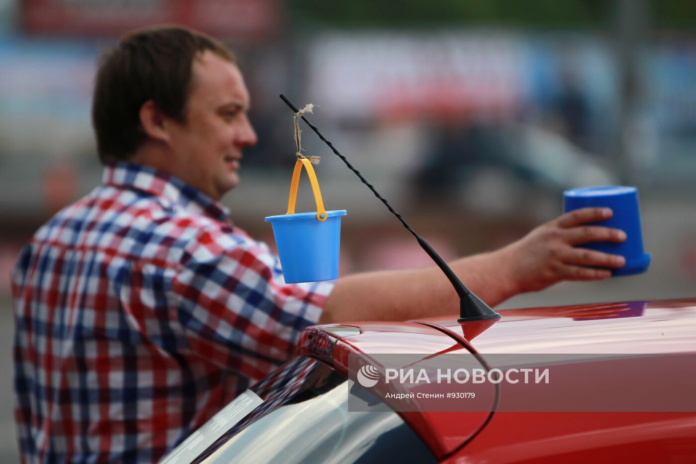Автопробег общества "Синие ведерки" в честь юбилея ГАИ МВД