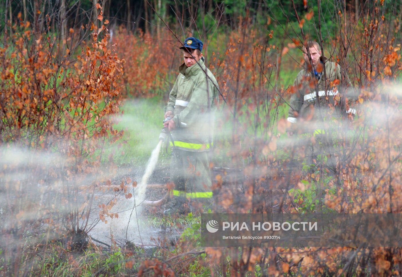 Тушение торфяных пожаров во Владимирской области