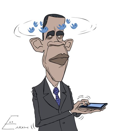Обама пообщался в Twitter онлайн