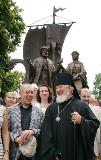 Открытие памятника Петру и Февронии Муромским в Самаре