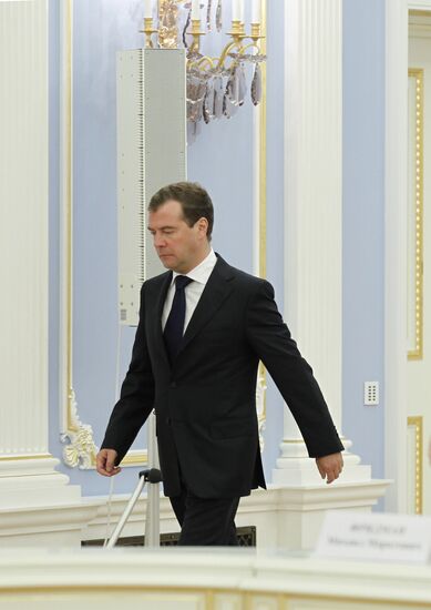 Д.Медведев встретился с предпринимателями в Горках