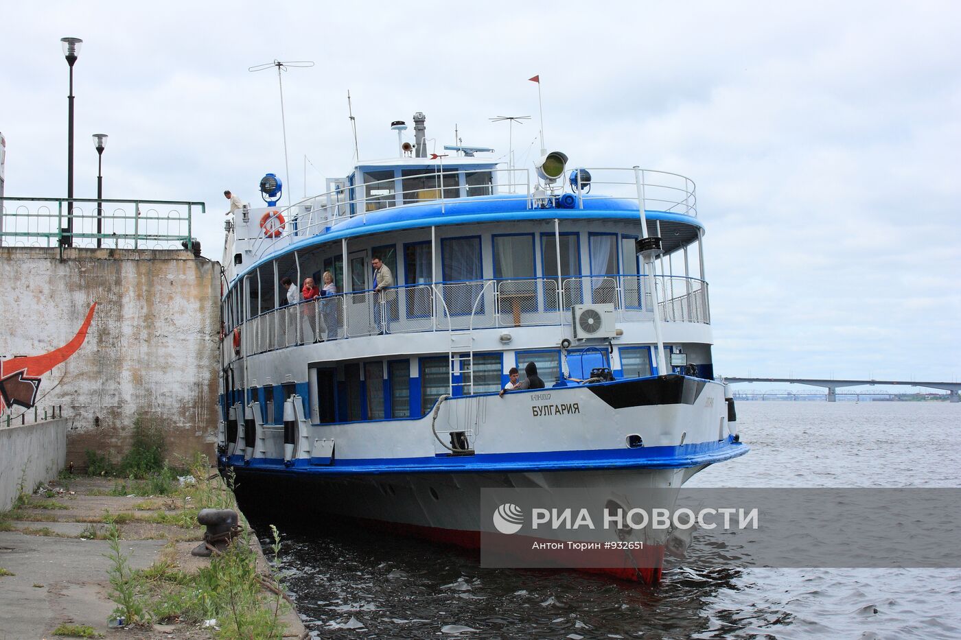 Теплоход "Булгария" в порту Перми