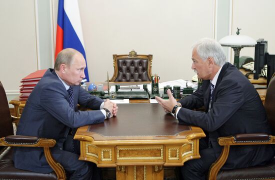 Встреча Владимира Путина с Борисом Грызловым в Ново-Огарево