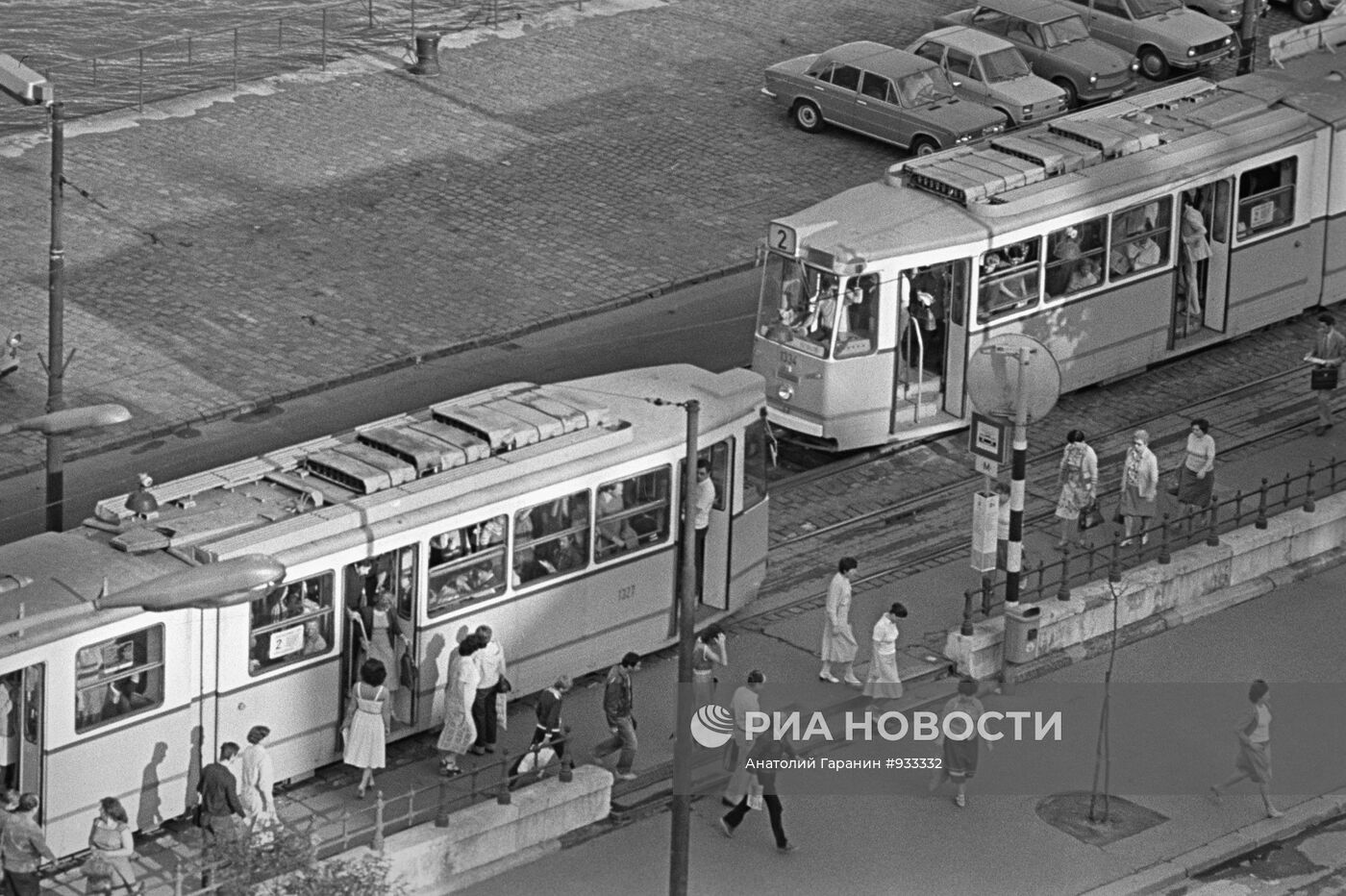Трамваи на улицах Будапешта