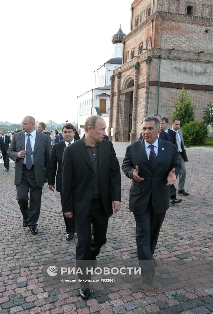 Владимир Путин и Рустам Минниханов