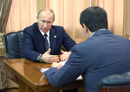 Беседа Владимира Путина с Михаилом Юревичем
