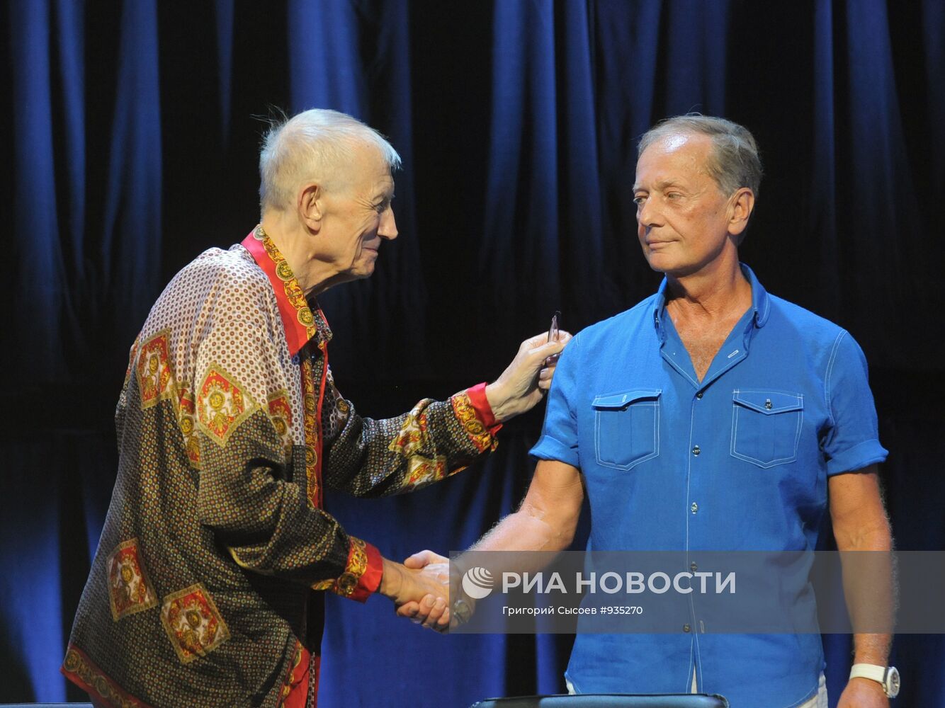Евгений Евтушенко и Михаил Задорнов