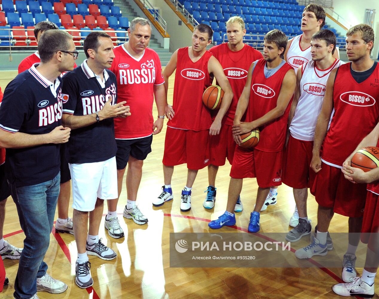 Баскетбол. Открытая тренировка мужской сборной России