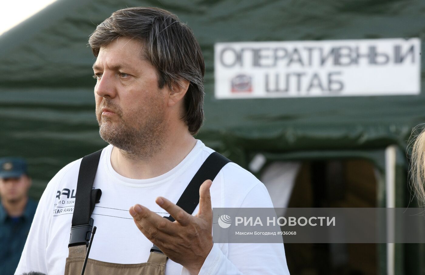 Виктор Олерский посещает место крушения теплохода "Булгария"