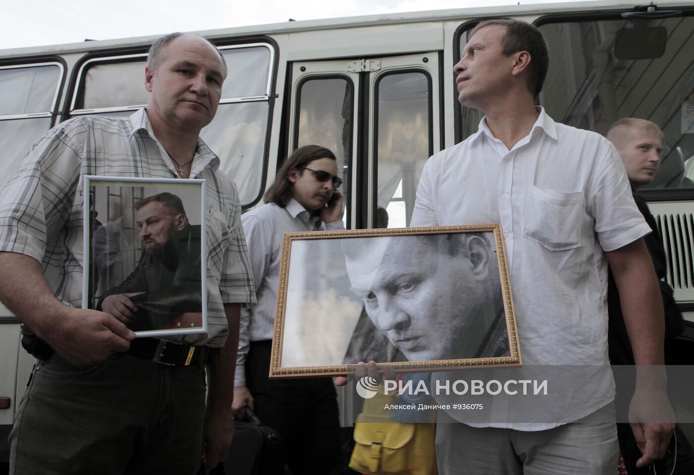 Акция памяти Юрия Буданова в Санкт-Петербурге