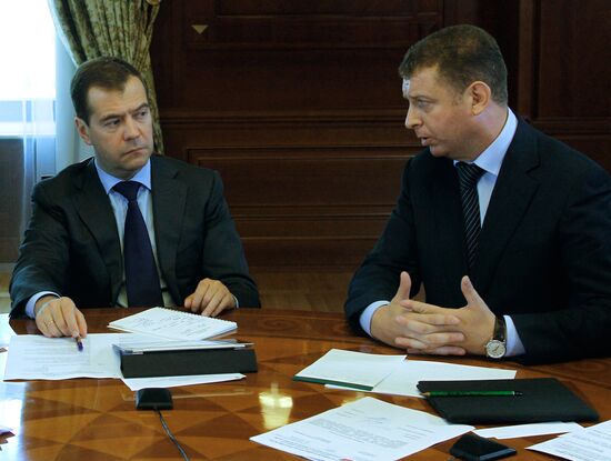 Встреча Д.Медведева с руководителями профсоюзов