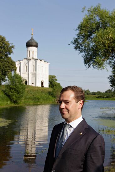 Рабочая поездка президента РФ Д. Медведева во Владимир