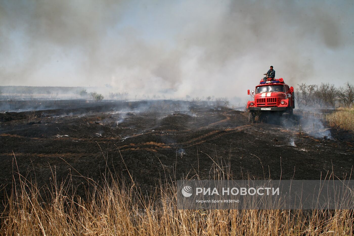 Лесные пожары в Волгоградской области