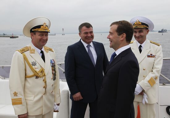 Рабочая поездка Д. Медведева в Балтийск